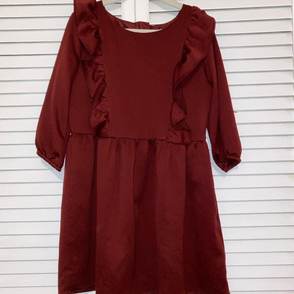 Burgundy dress